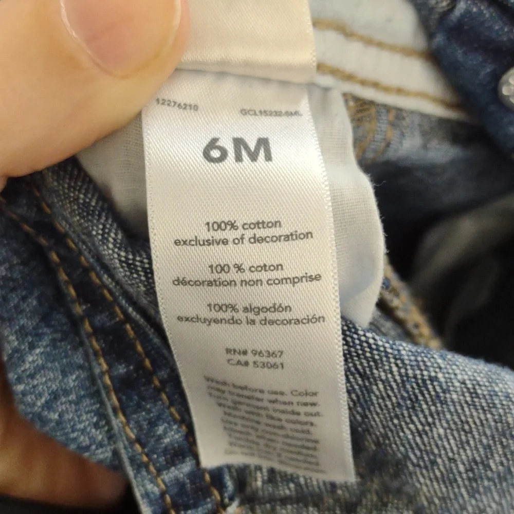 Vintage Oshkosh B'Gosh Denim‎ Overalls Vestbak Size 6 Months Casual
